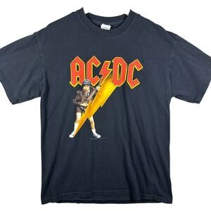 VINTAGE 2003 AC/DC Angus Young Men's L Graphic Shirt Rock Band Music Tee